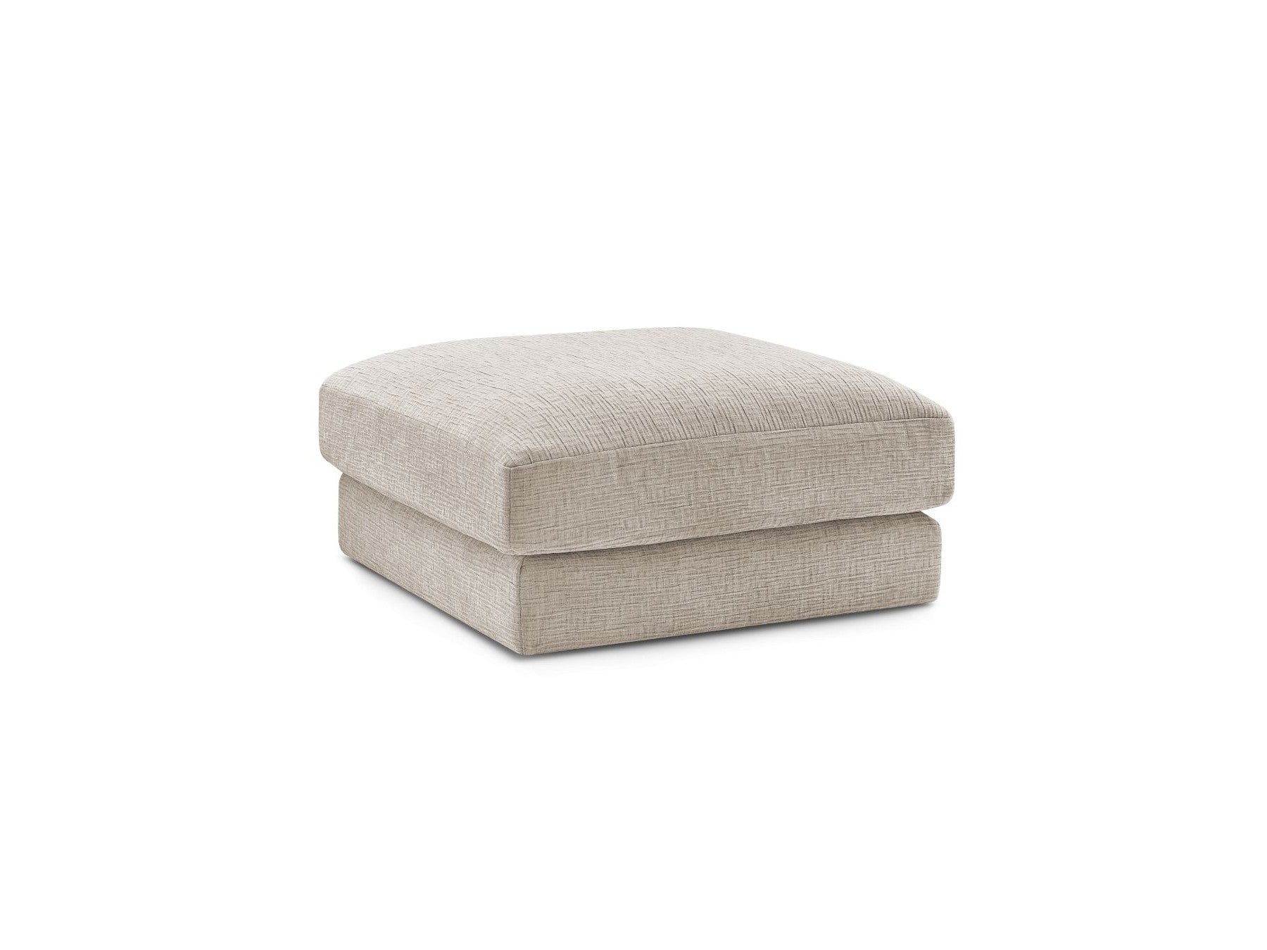 Leonard - Pouffe - Textured Fabric