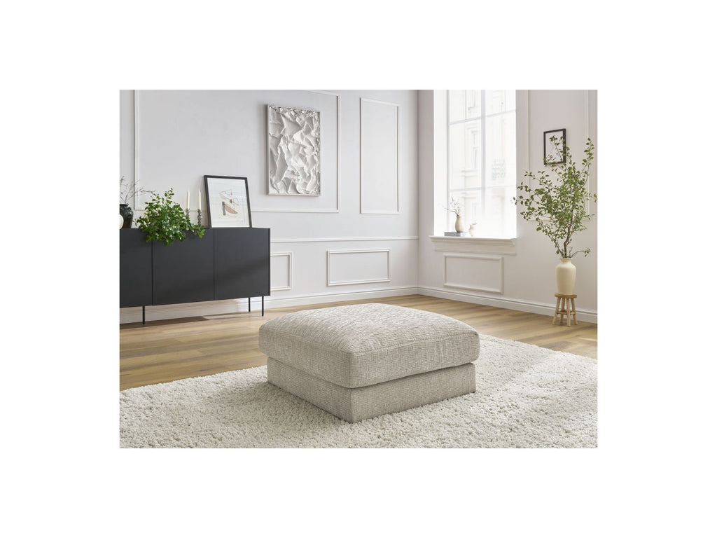 Leonard - Pouffe - Textured Fabric
