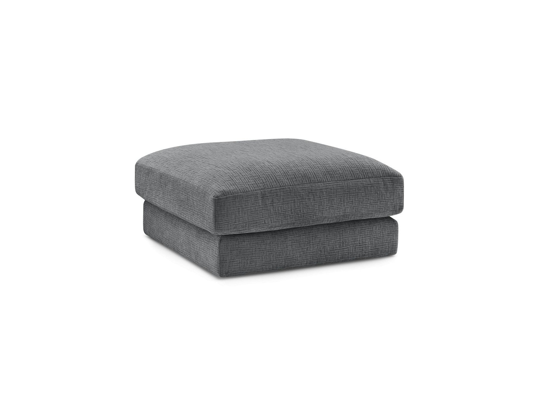 Leonard - Pouffe - Textured Fabric