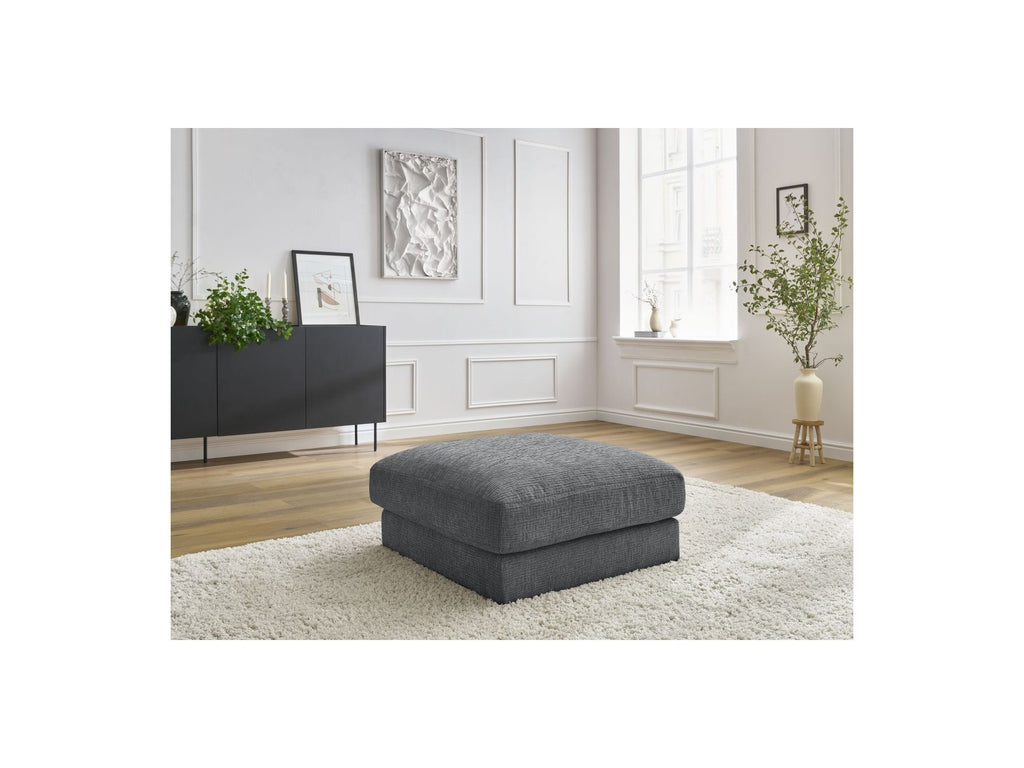 Leonard - Pouffe - Textured Fabric