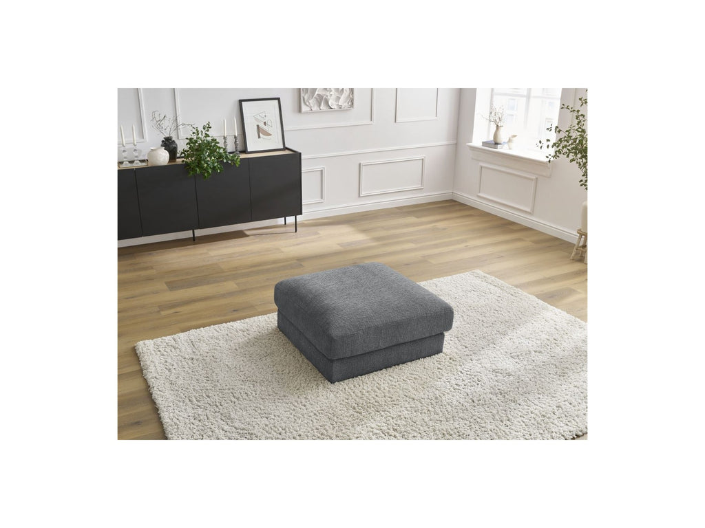 Leonard - Pouffe - Textured Fabric