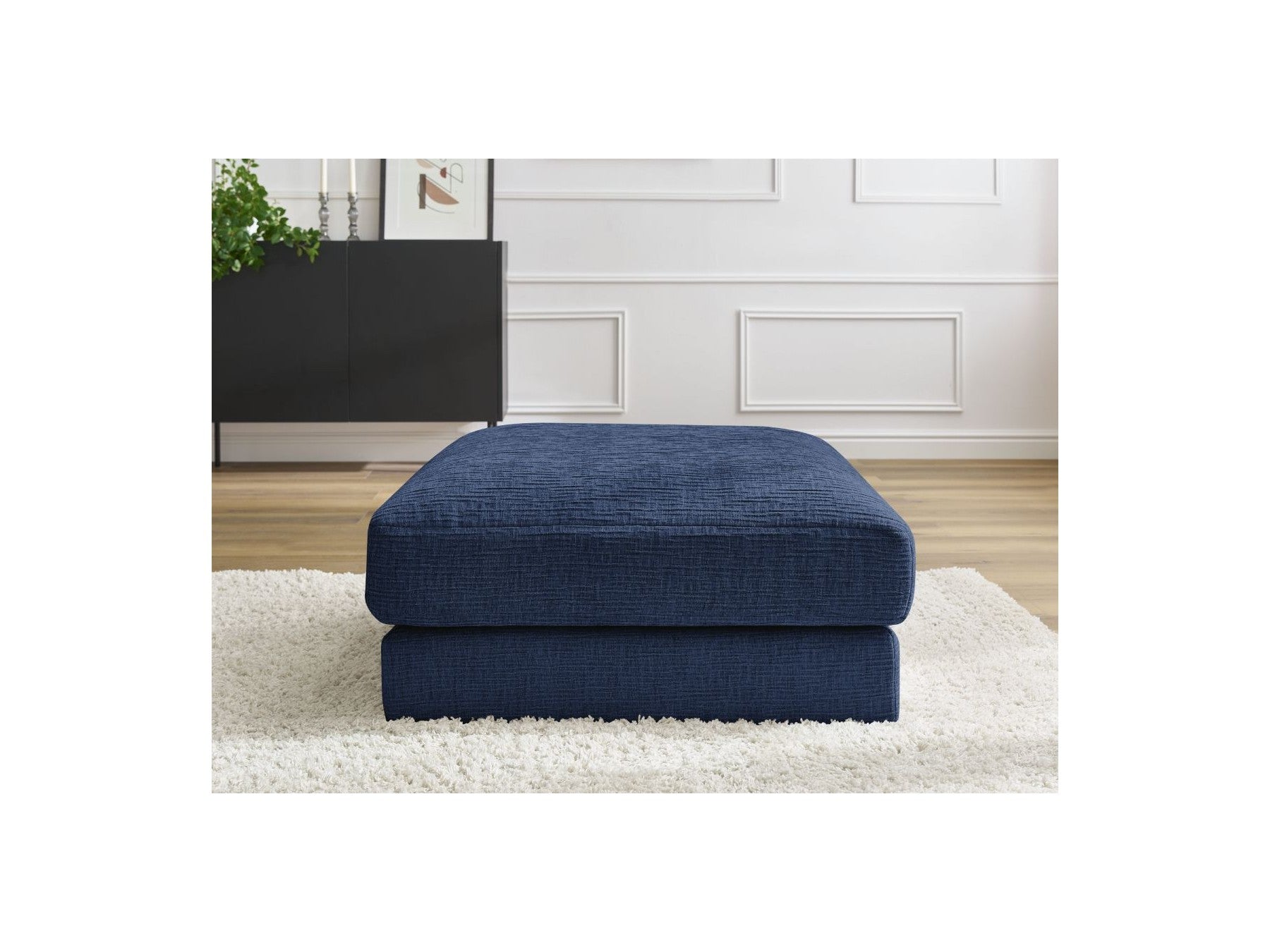 Leonard - Pouffe - Textured Fabric
