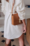 Lison Velvet Dress Ecru