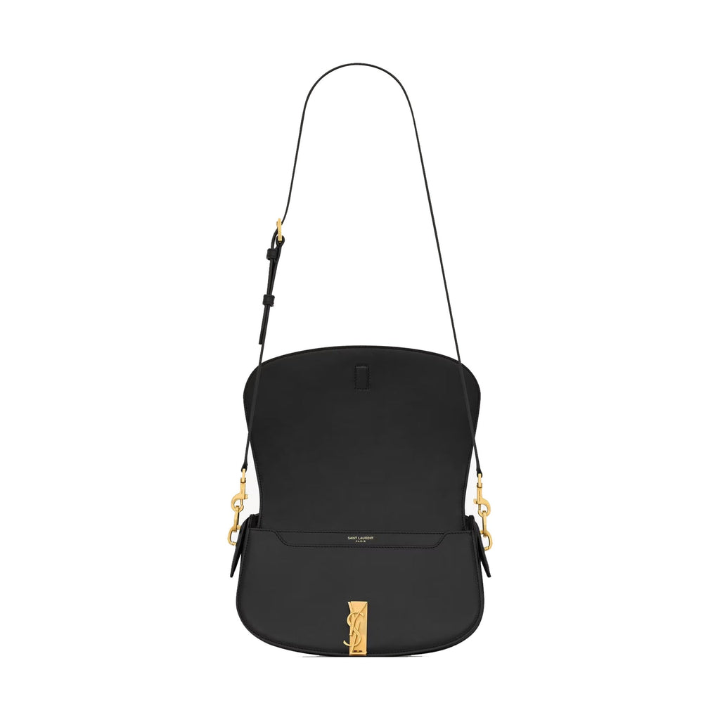 Saint Laurent - Sac Bandoulière Voltaire Half-Moon - Femme - Black