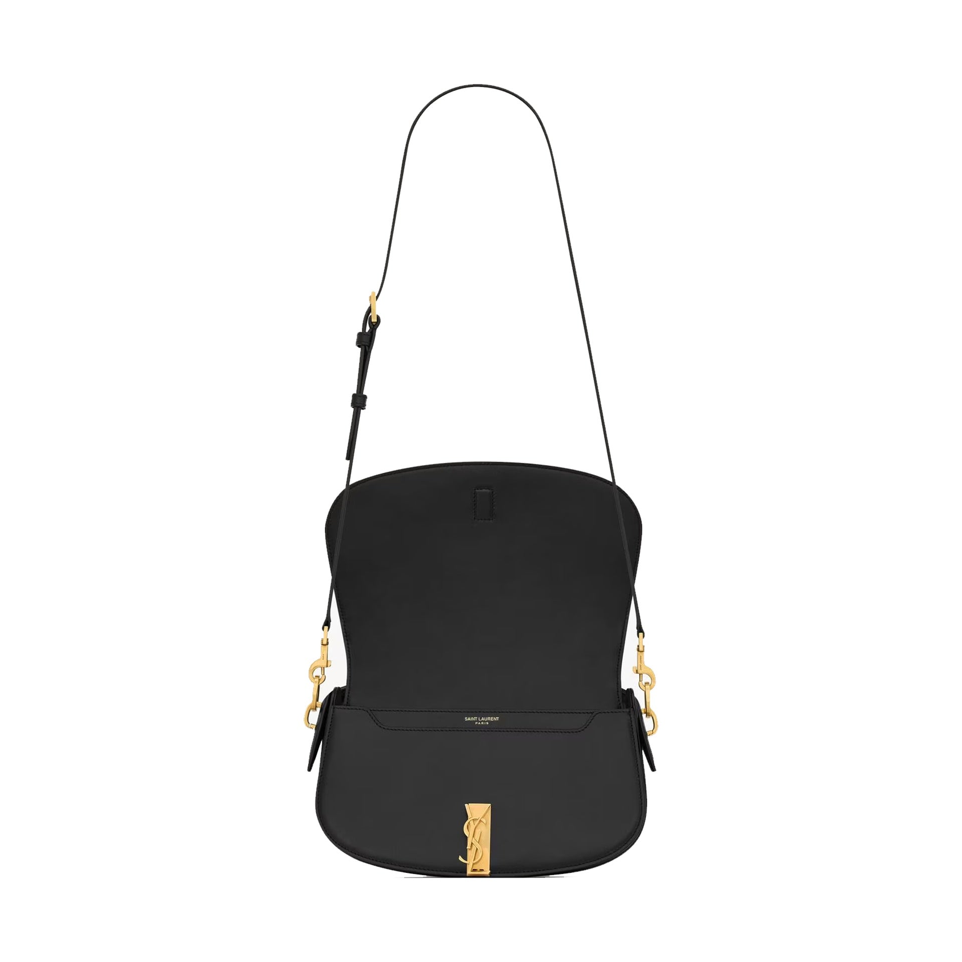 Saint Laurent - Sac Bandoulière Voltaire Half-Moon - Femme - Black