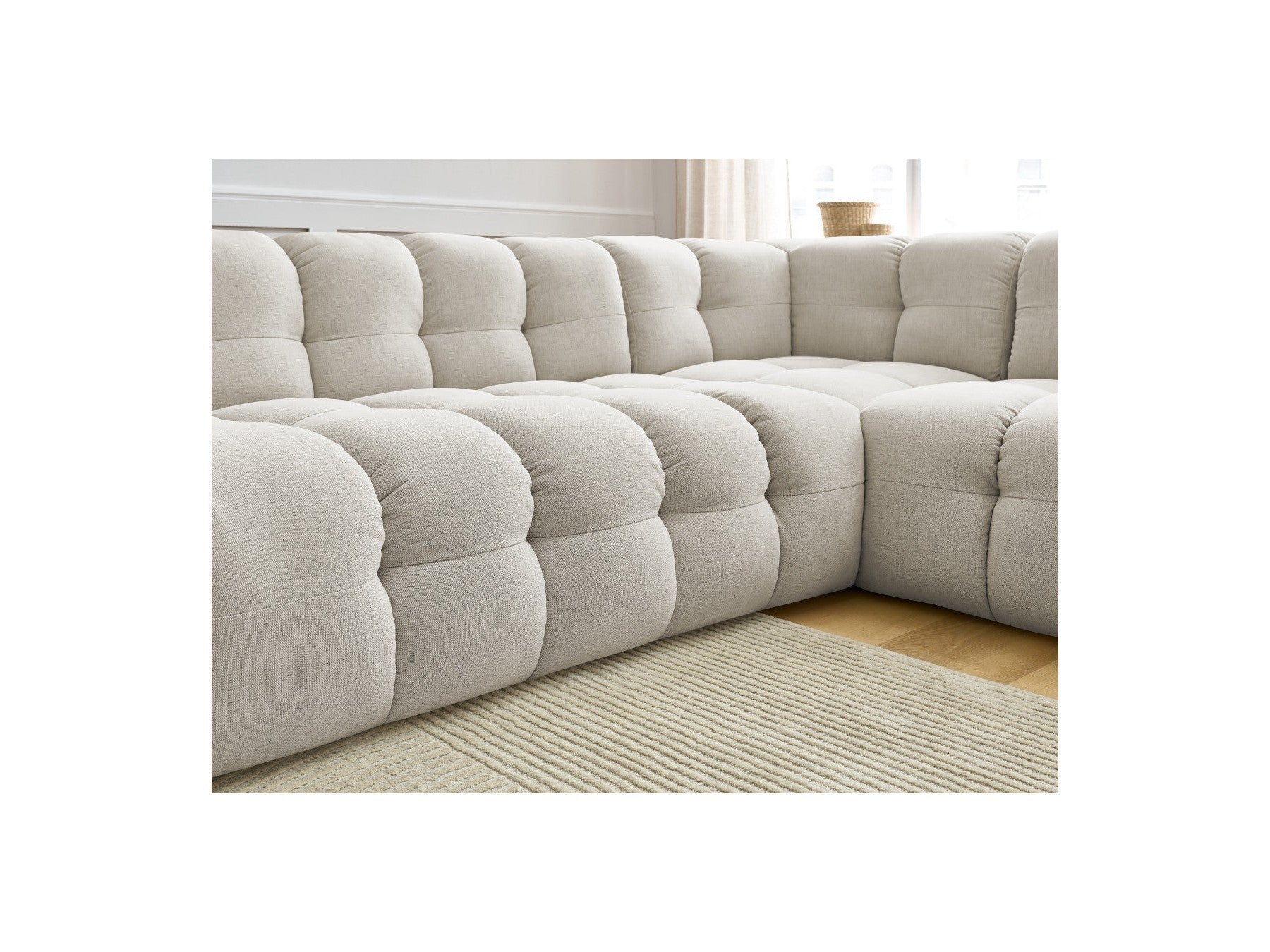 Cloud - Canapé D'Angle Réversible - Tissu Lisse