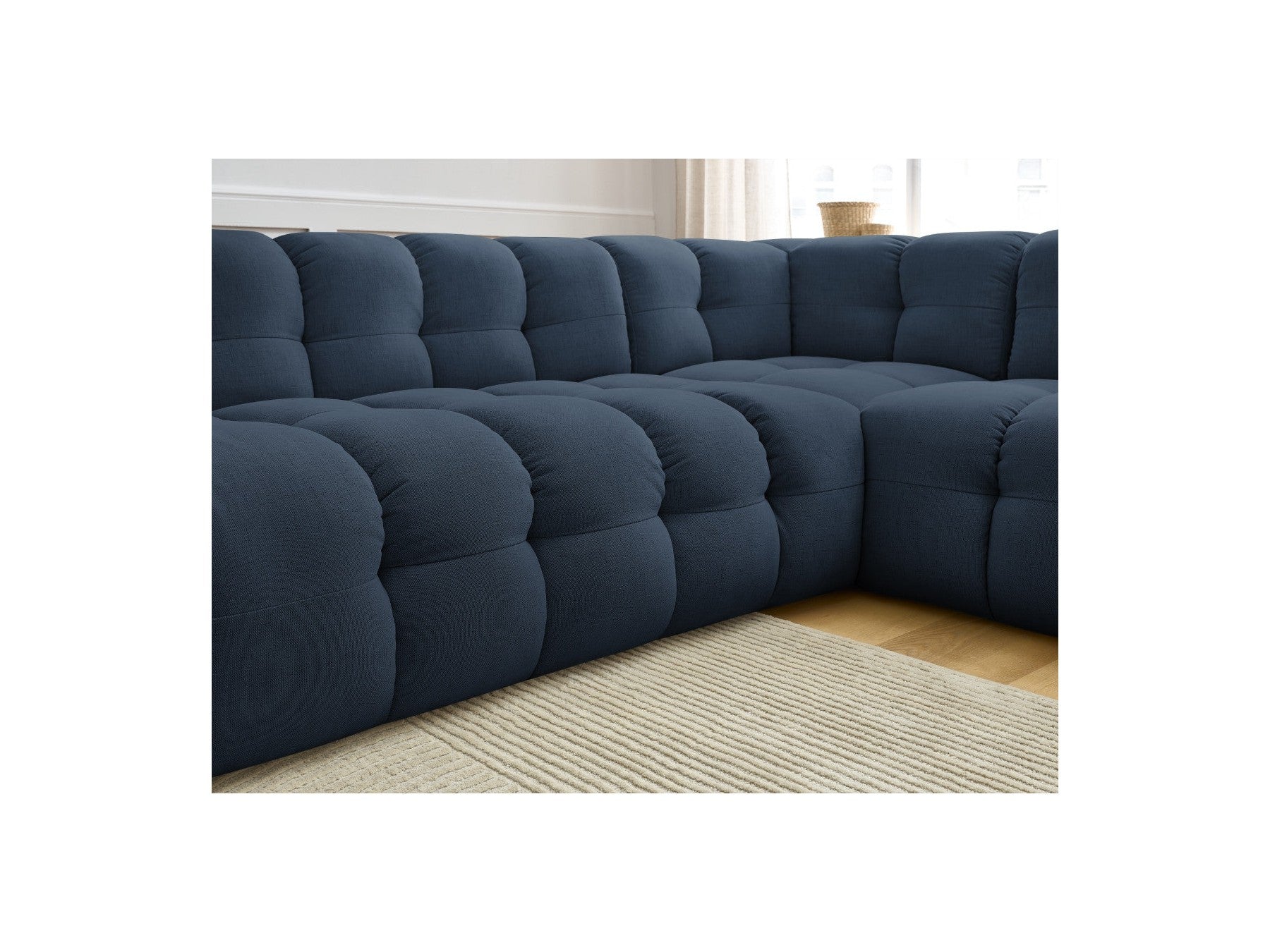 Cloud - Canapé D'Angle Réversible - Tissu Lisse
