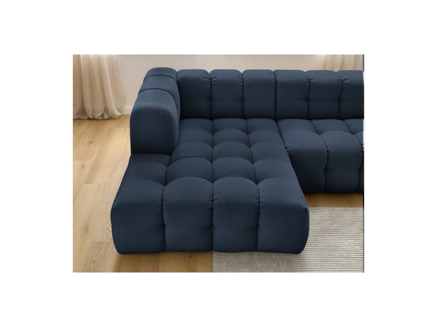 Cloud - Canapé D'Angle Réversible - Tissu Lisse