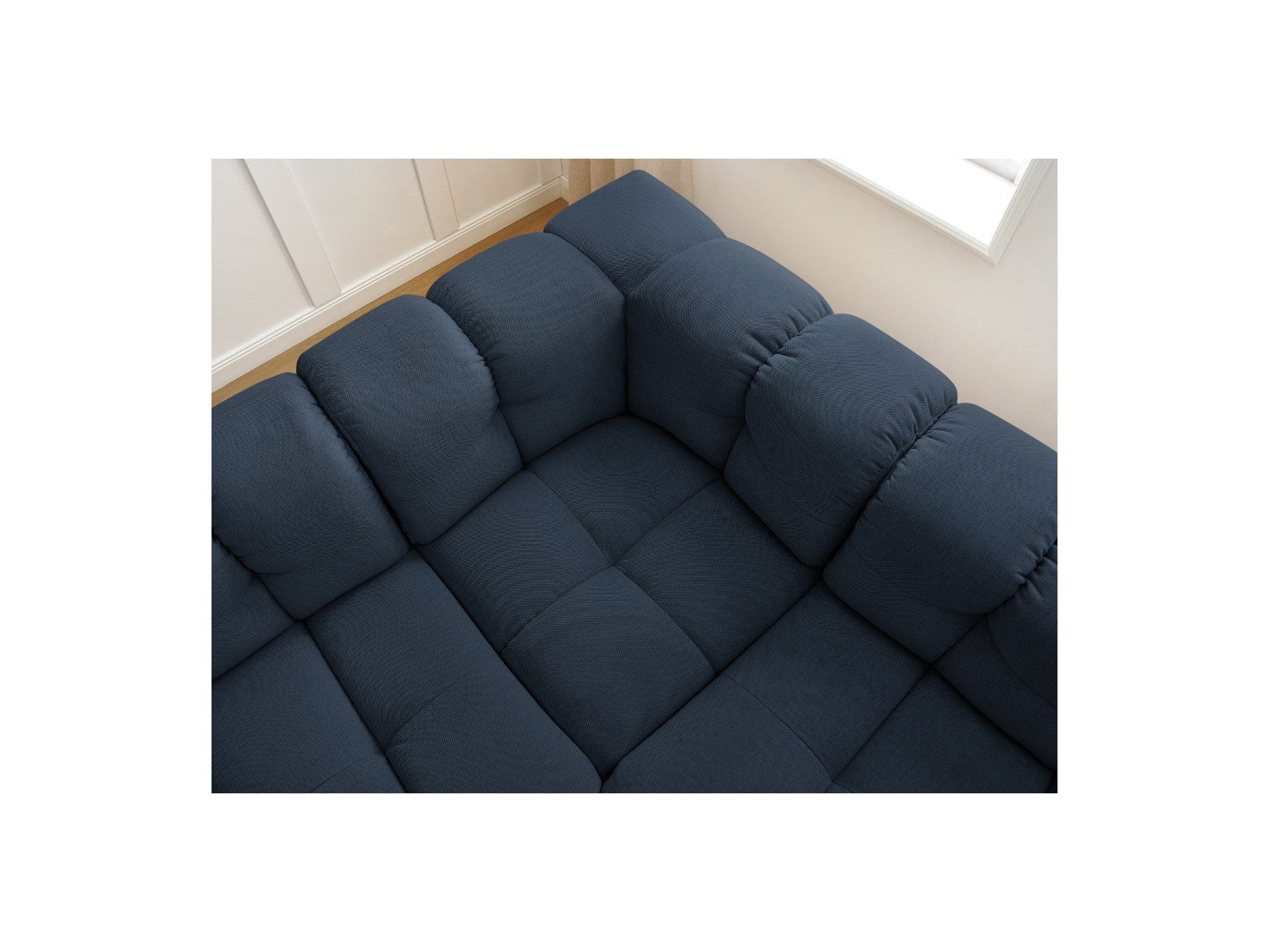 Cloud - Canapé D'Angle Réversible - Tissu Lisse