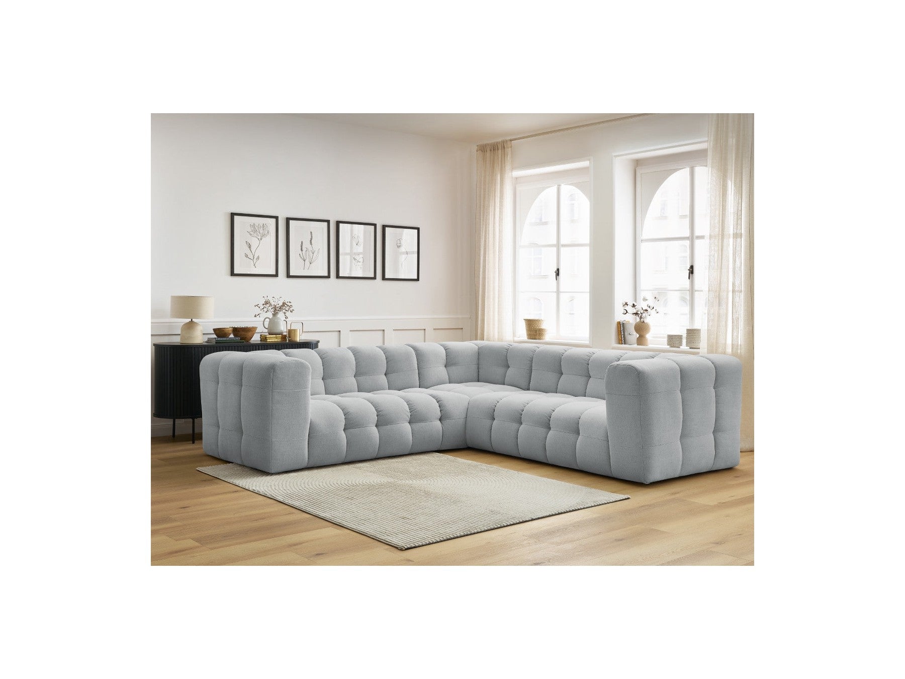 Cloud - Canapé D'Angle Réversible - Tissu Lisse