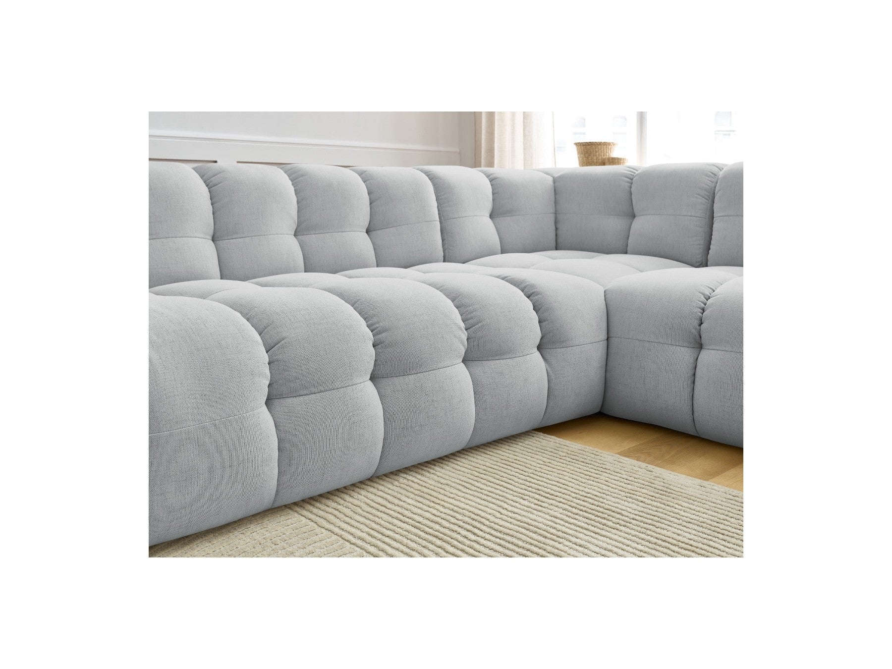 Cloud - Canapé D'Angle Réversible - Tissu Lisse