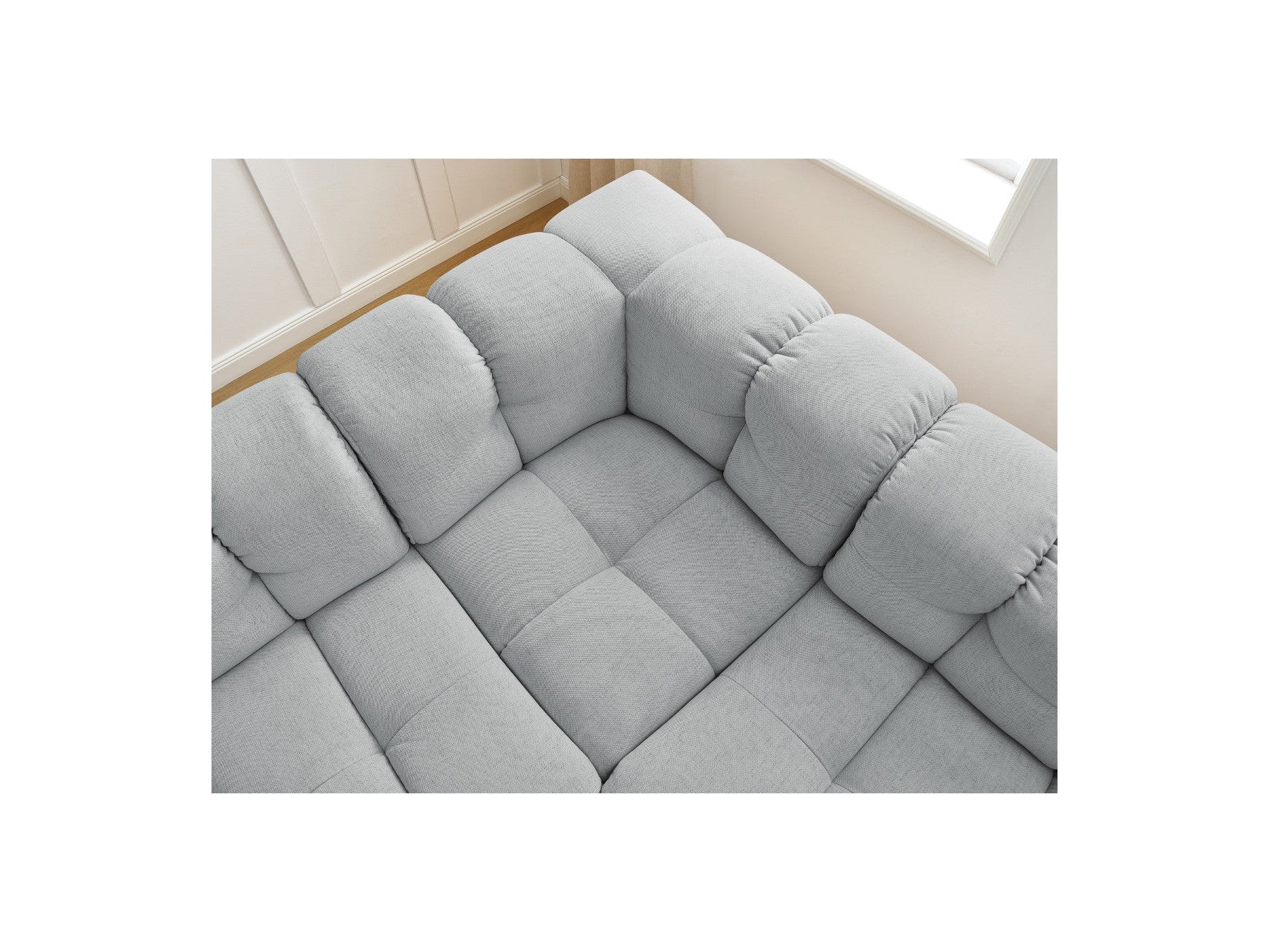 Cloud - Canapé D'Angle Réversible - Tissu Lisse