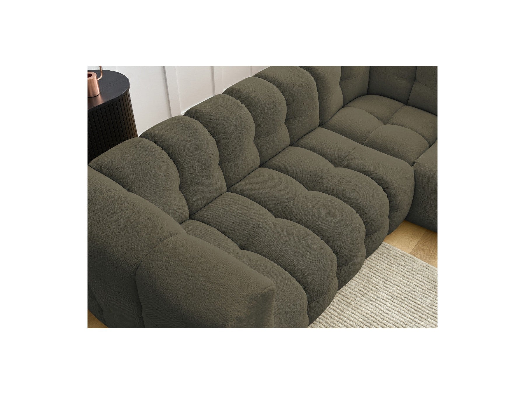 Cloud - Canapé D'Angle Réversible - Tissu Lisse