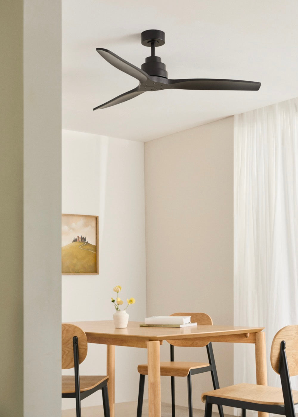 Wind Stylance - Ventilateur De Plafond Silencieux De 40W Avec Pales En Abs Technique - Noir