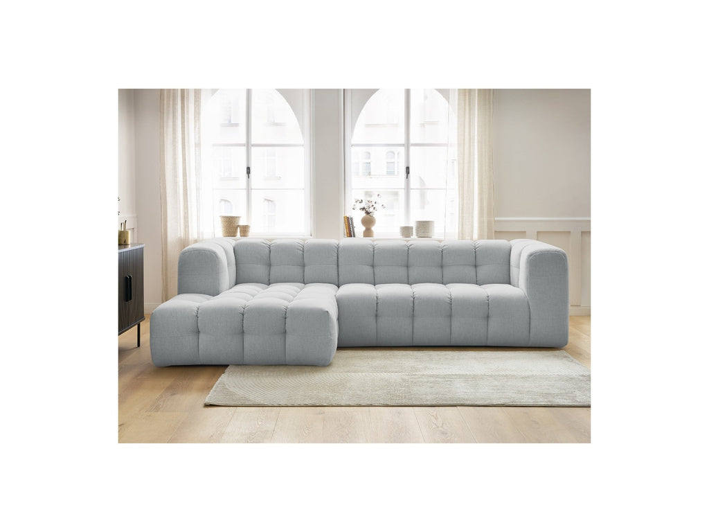Cloud - Canapé D'Angle Fixe - Tissu Lisse - Angle Gauche
