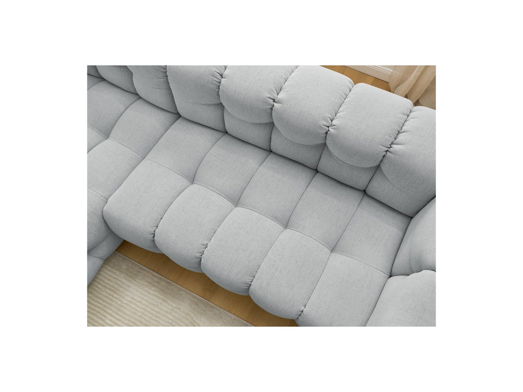 Cloud - Canapé D'Angle Fixe - Tissu Lisse - Angle Gauche