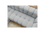 Cloud - Canapé D'Angle Fixe - Tissu Lisse - Angle Gauche