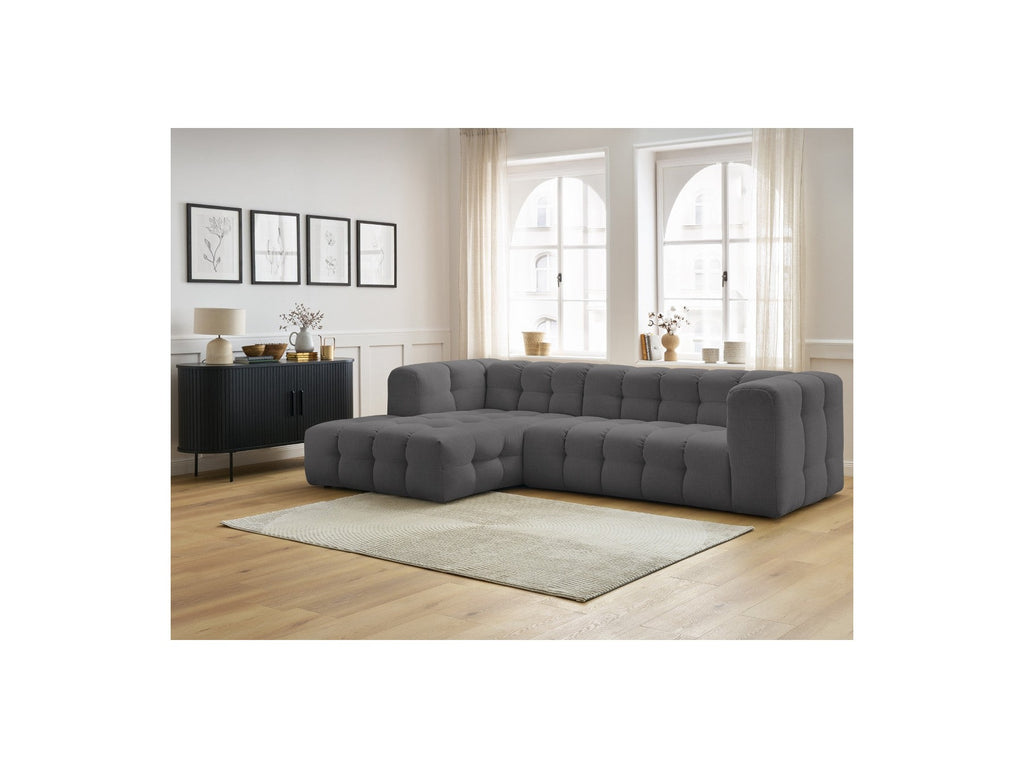 Cloud - Canapé D'Angle Fixe - Tissu Lisse - Angle Gauche