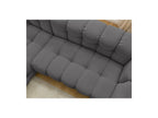 Cloud - Canapé D'Angle Fixe - Tissu Lisse - Angle Gauche