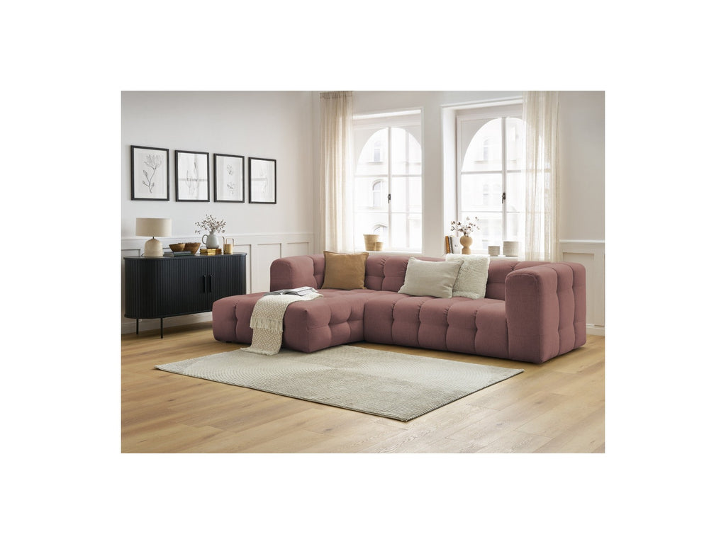 Cloud - Canapé D'Angle Fixe - Tissu Lisse - Angle Gauche