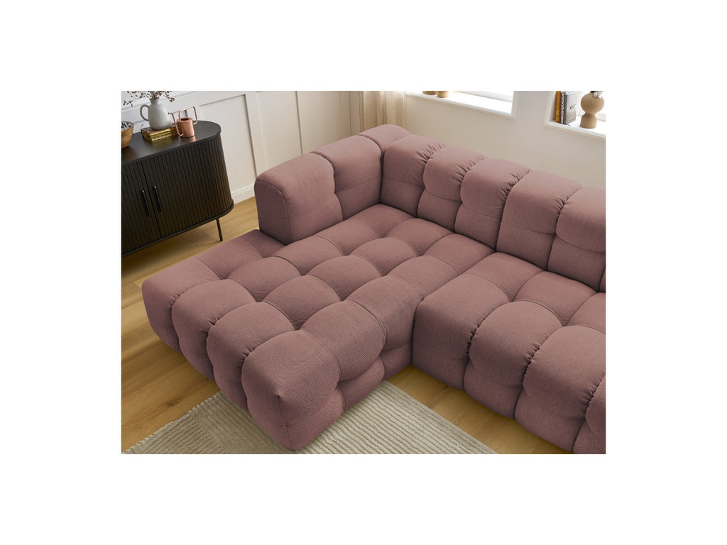 Cloud - Canapé D'Angle Fixe - Tissu Lisse - Angle Gauche