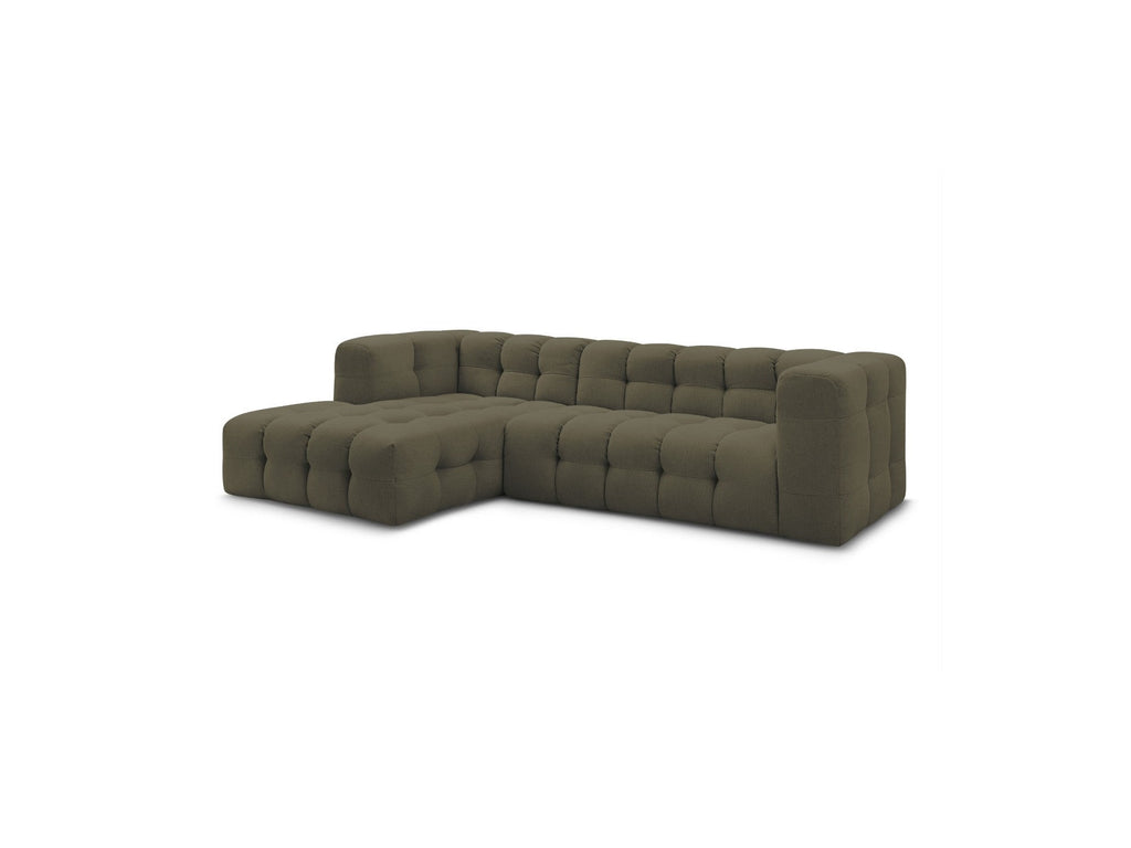 Cloud - Canapé D'Angle Fixe - Tissu Lisse - Angle Gauche