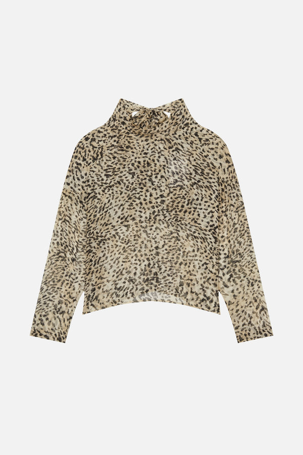 BLOUSE CREAM CHLOE ANIMAL