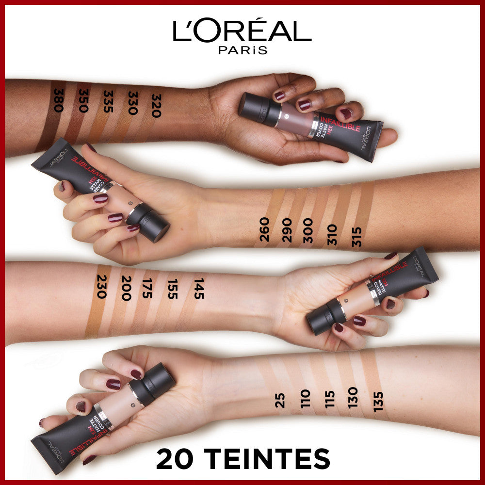 Infaillible 32H Matte Cover Foundation 175 Rosy Undertone