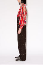 PANTALON UNNIE STUDS MARMONT CHARBON