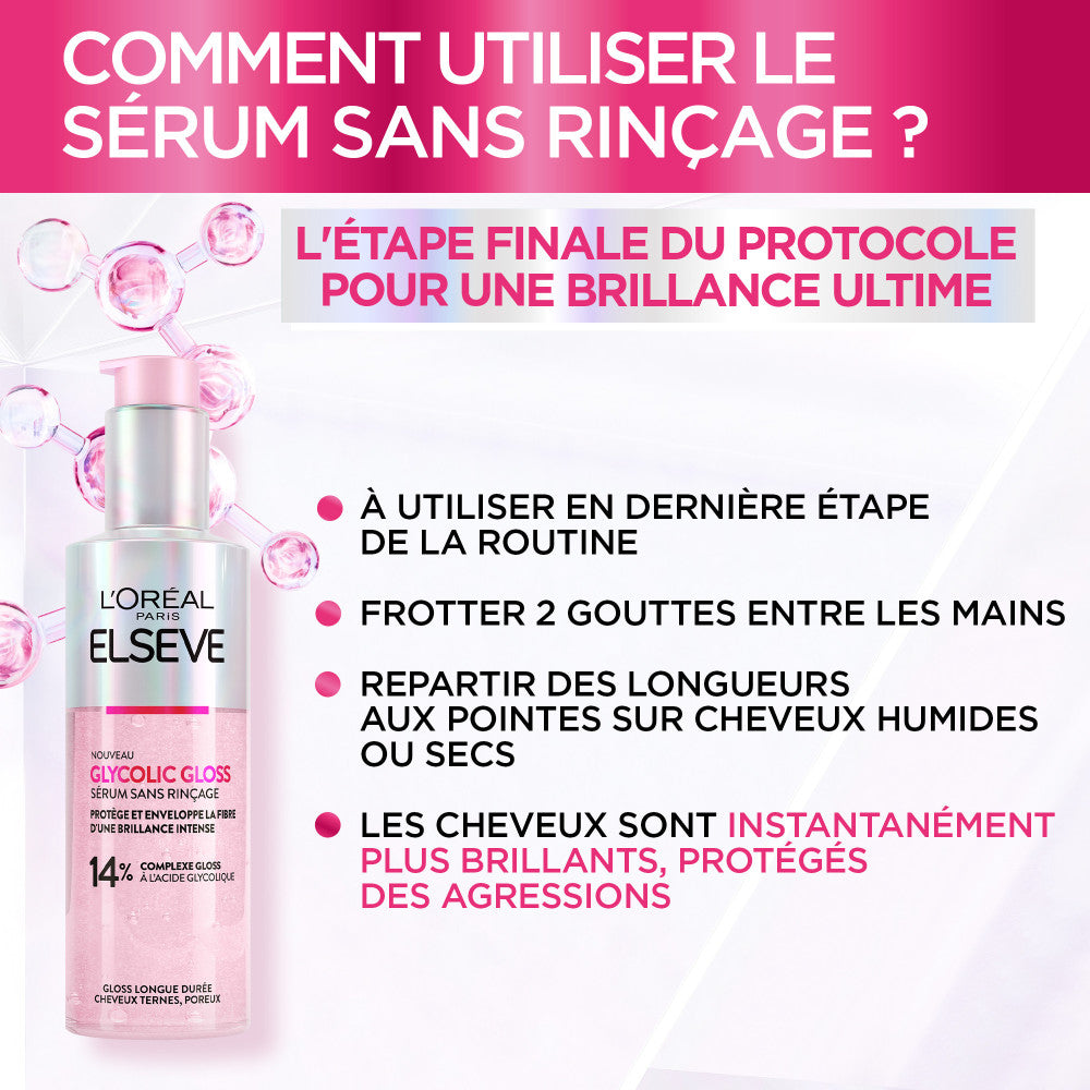Elseve Glycolic Gloss - La Routine Protectrice Des Cheveux Ternes