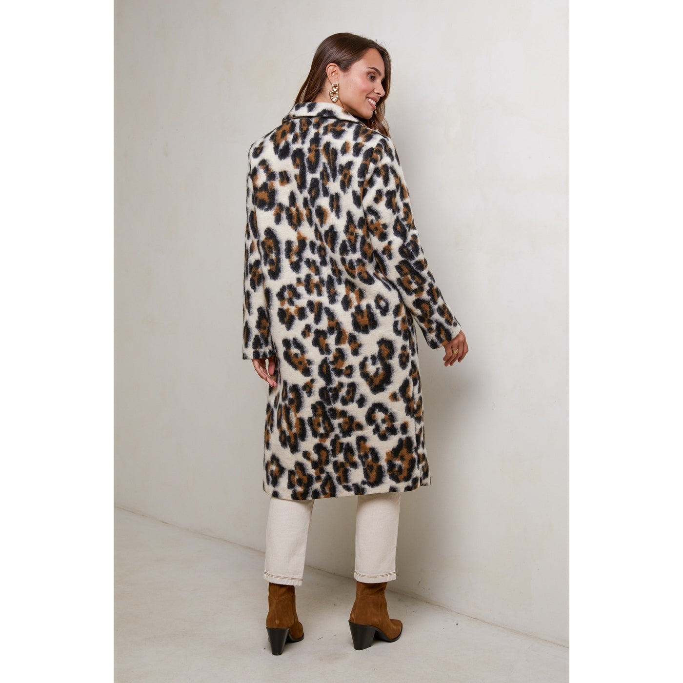 Manteau - Leopard Camel