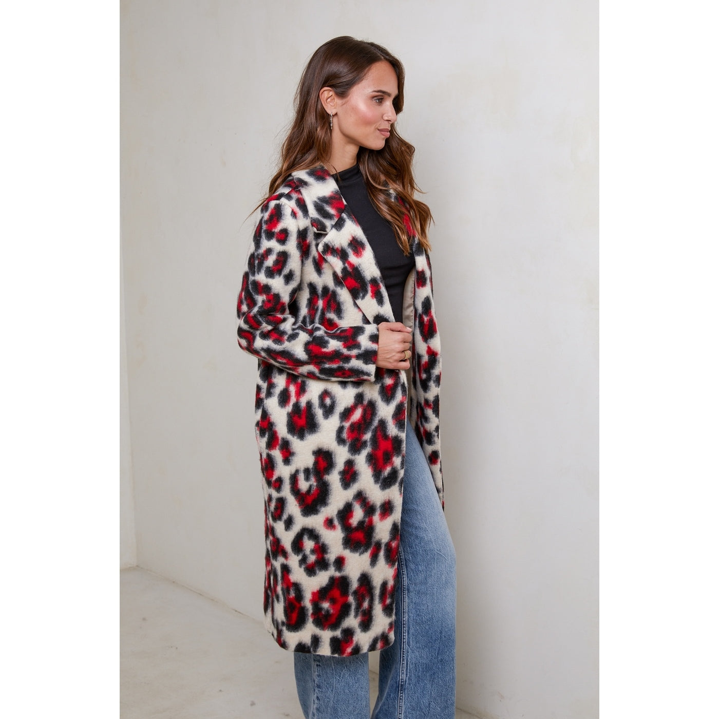 Manteau - Leopard Rouge