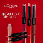 Infaillible Rouge À Lèvres Duo 24H 801 Toujours Toffee