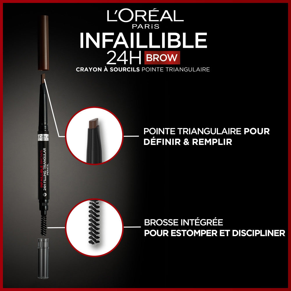 Infaillible 24H Brow Crayon Triangular Tip 6 Dark Blonde