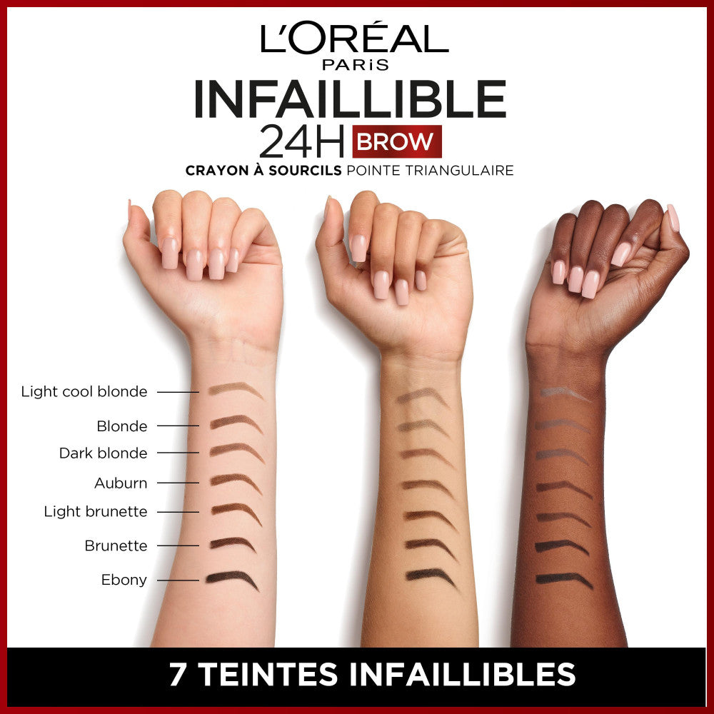Infaillible 24H Brow Crayon Triangular Tip 6 Dark Blonde