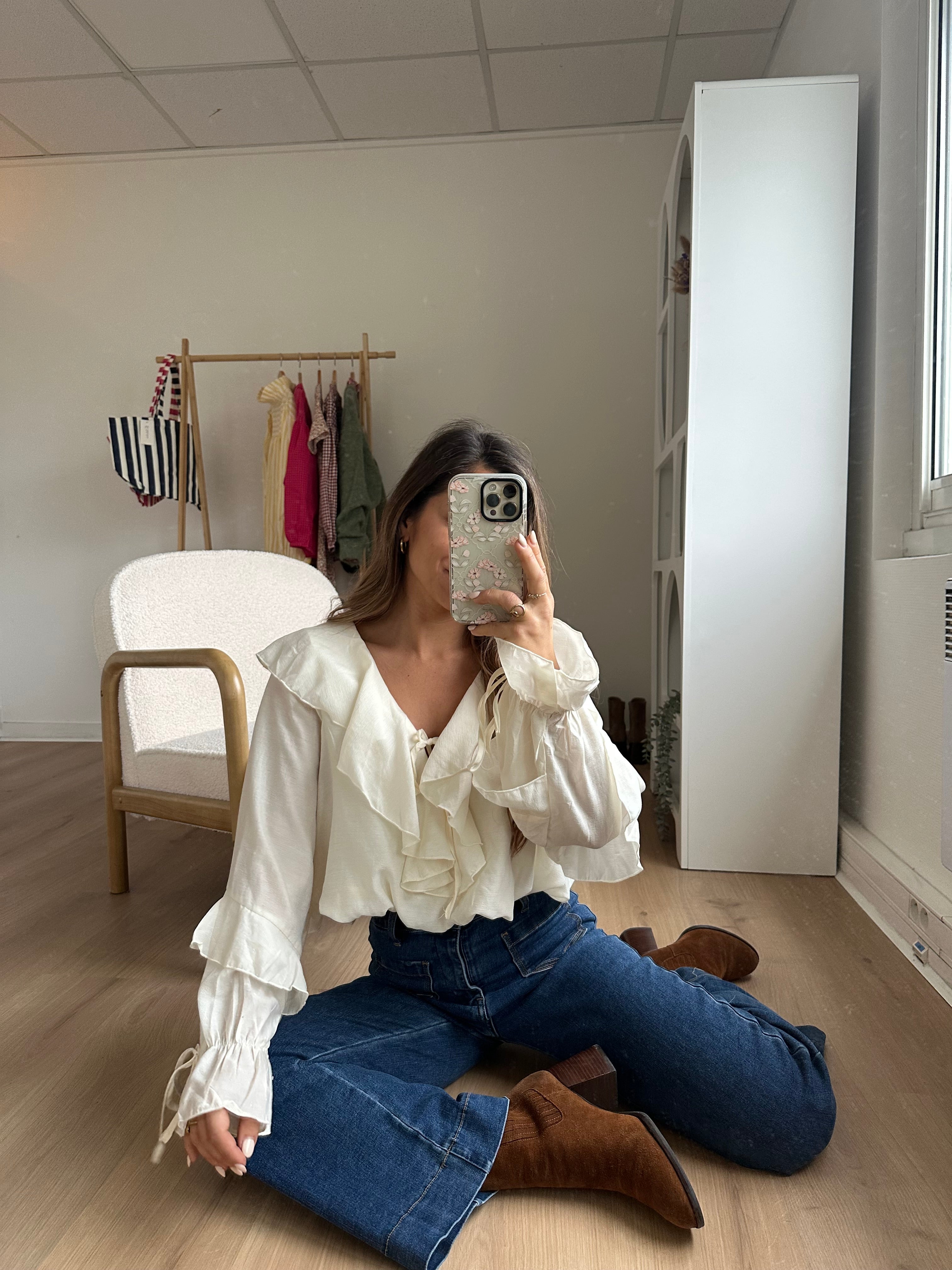 Iris Blouse Ecru