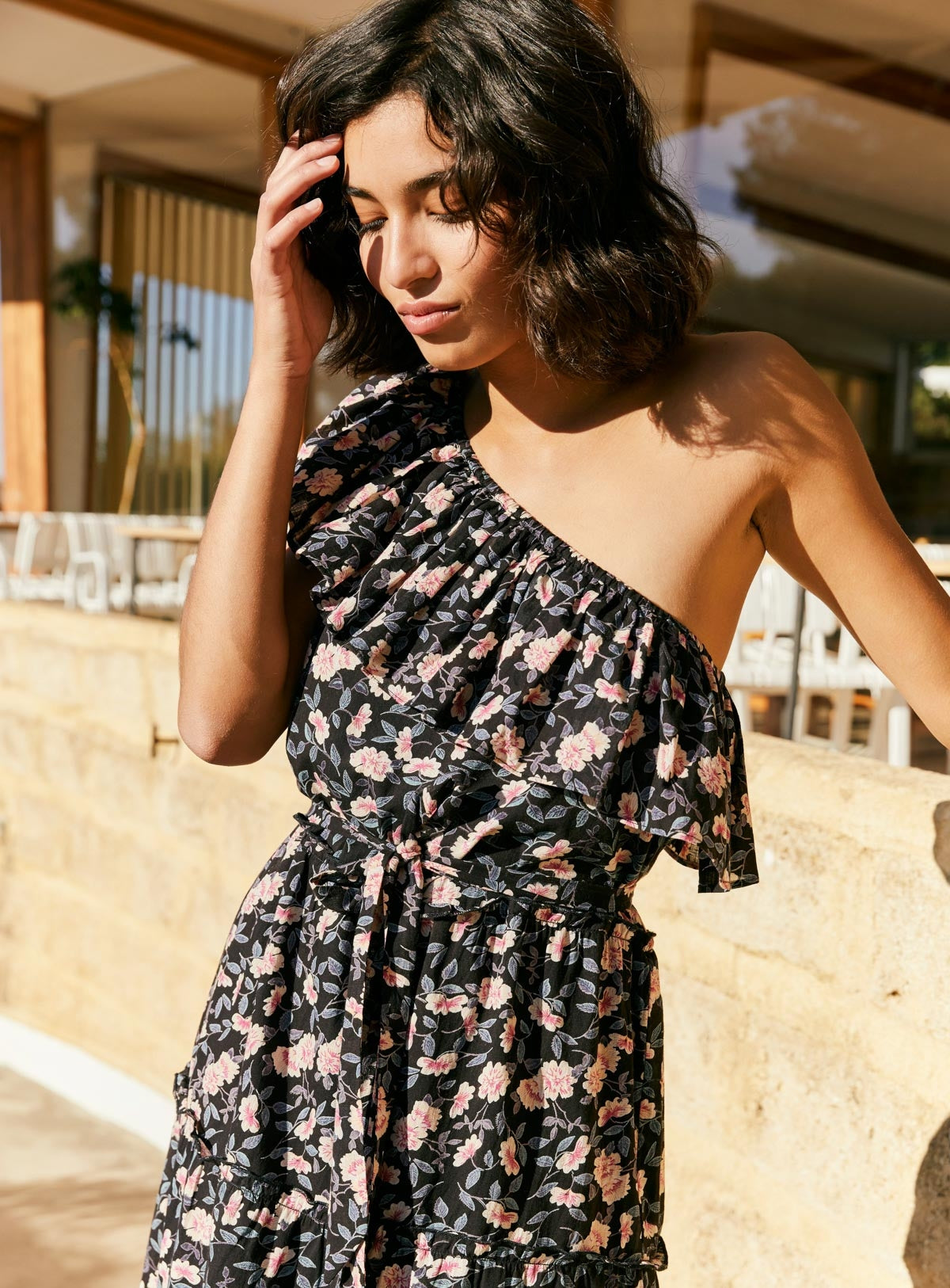 Laureline Camelia Dress - Black