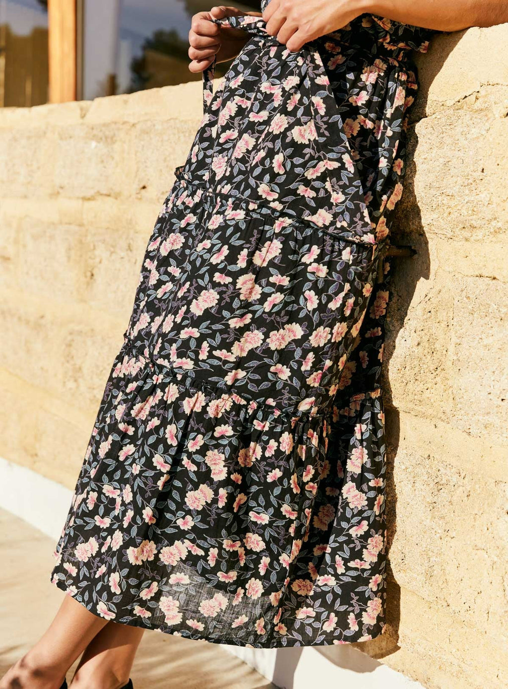 Laureline Camelia Dress - Black