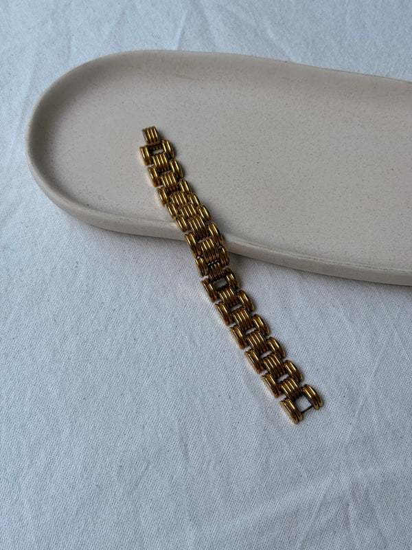 Vintage Bracelet - Gold Articulated Links