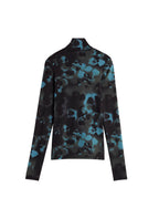 Top - Flowers Spray Army Black - Mujer