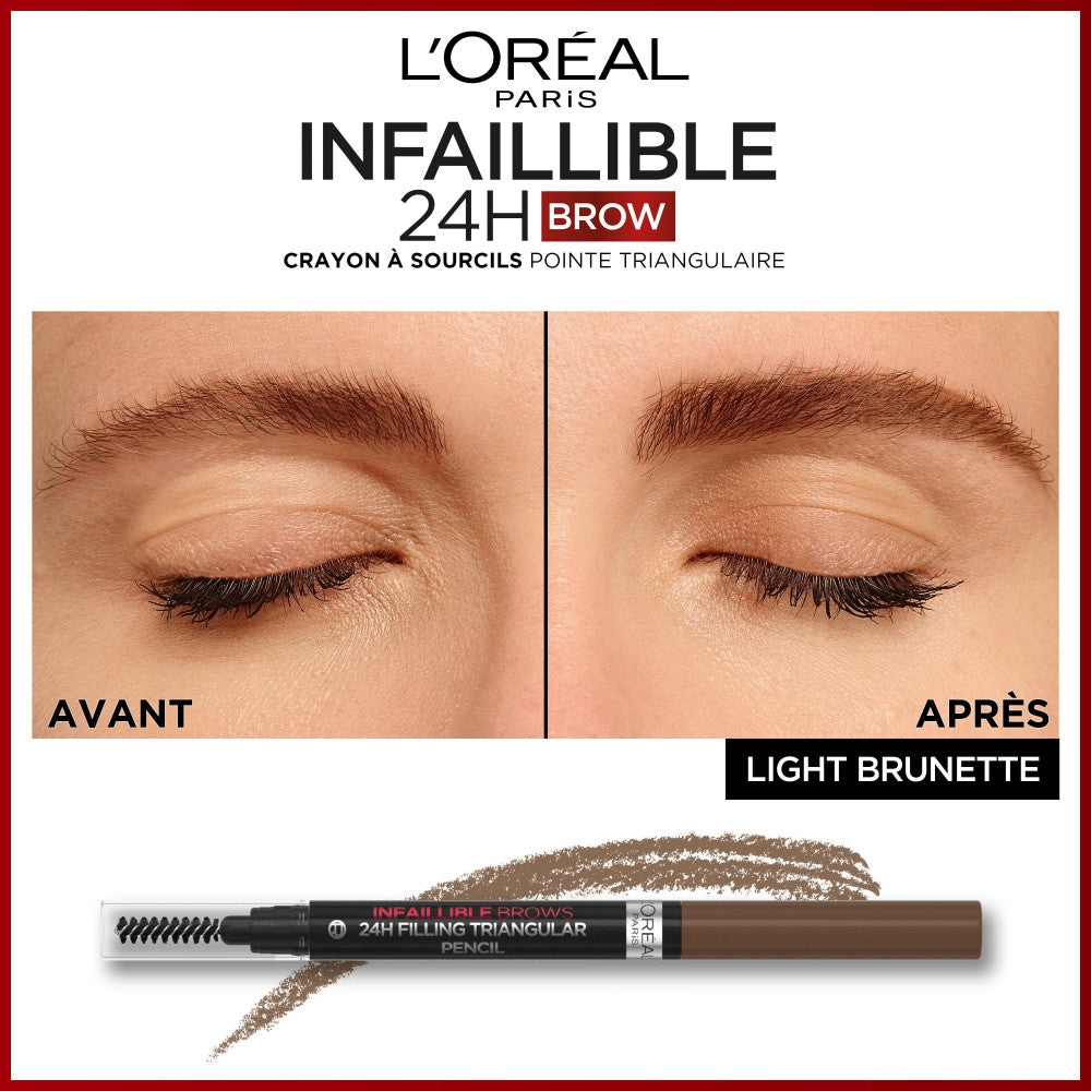Infaillible 24H Brow Crayon À Sourcils Pointe Triangulaire 5 Light Brunette