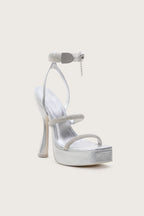 Elodie Heeled Sandals - Clear