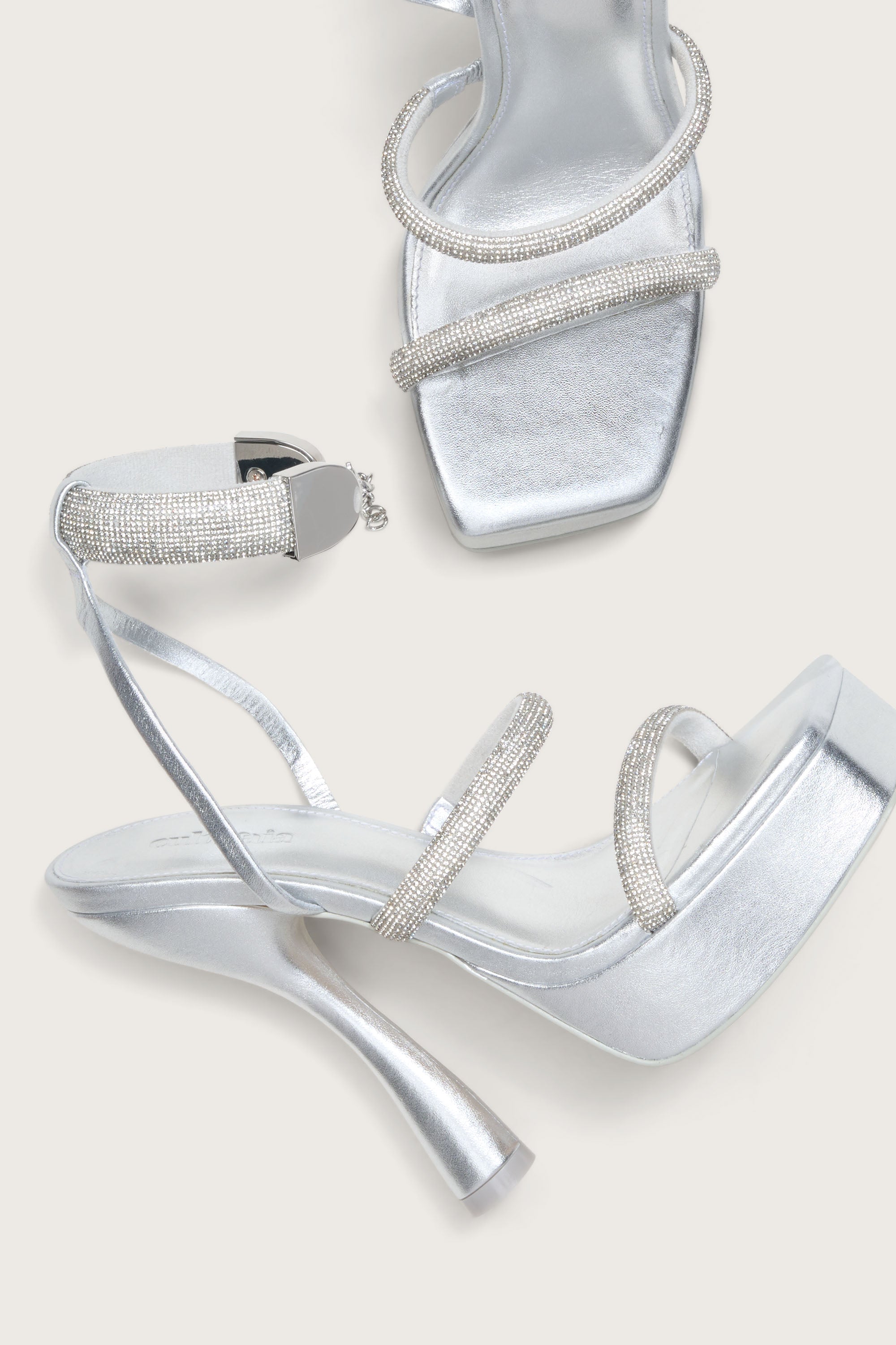 Elodie Heeled Sandals - Clear