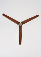 Wind Forma - Ventilateur De Plafond Silencieux 45W Avec Lumière D’Ambiance Optionnelle - Nickel/Effet Bois Foncé