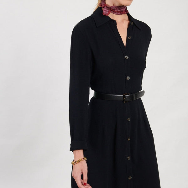 Maison Standards - Maison Standardars - Vestido camisero corto - Negro - Mujer