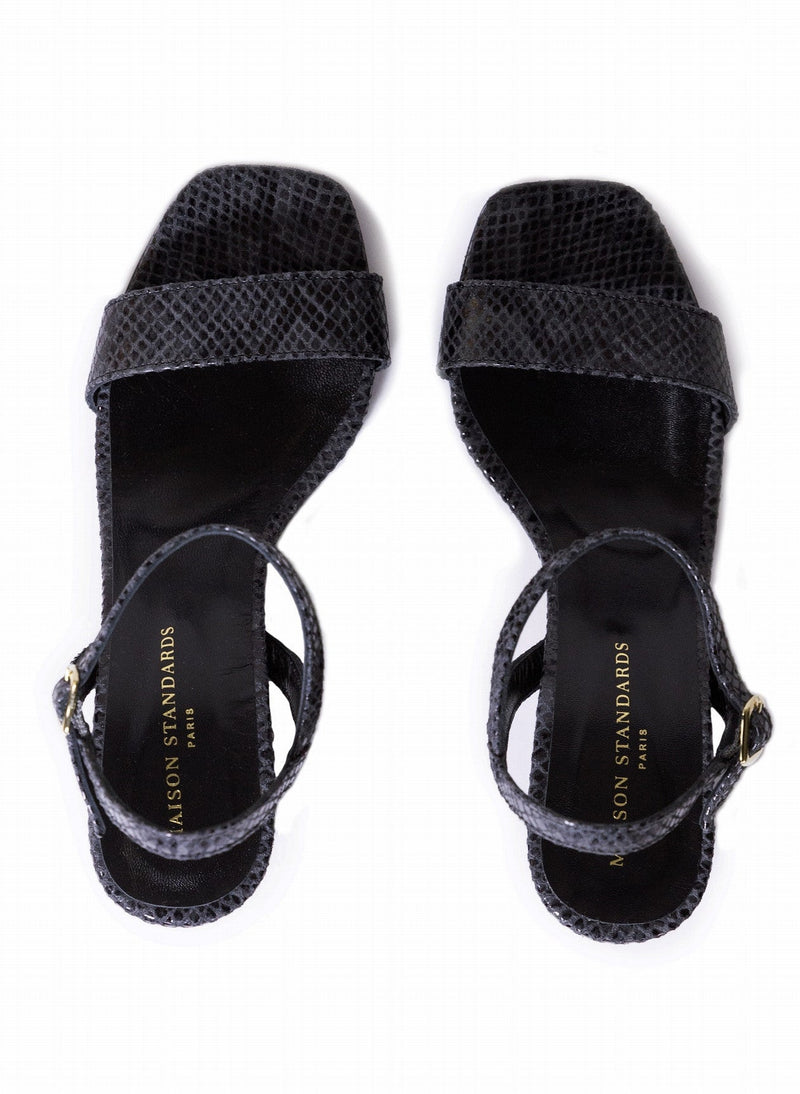 Sandales Serpent - Noir - Femme