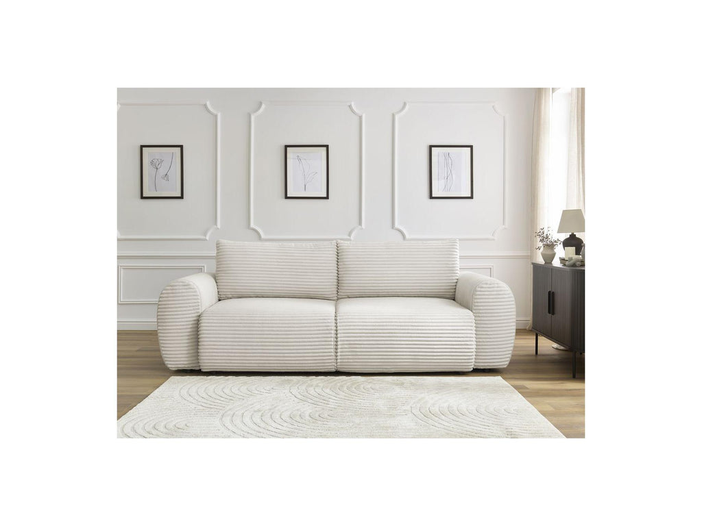 Lucien - Straight Sofa Bed with Storage Compartment - Soft Wide-Rib Corduroy