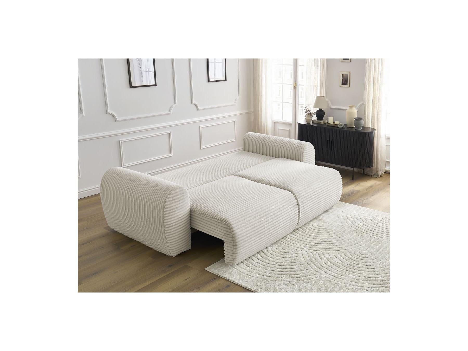 Lucien - Straight Sofa Bed with Storage Compartment - Soft Wide-Rib Corduroy