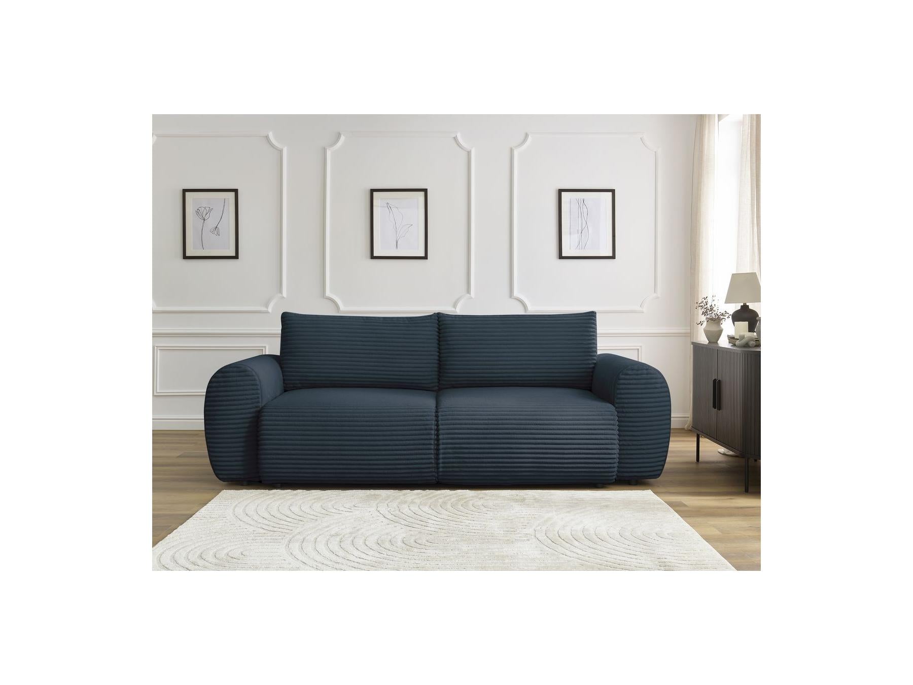 Lucien - Straight Sofa Bed with Storage Compartment - Soft Wide-Rib Corduroy
