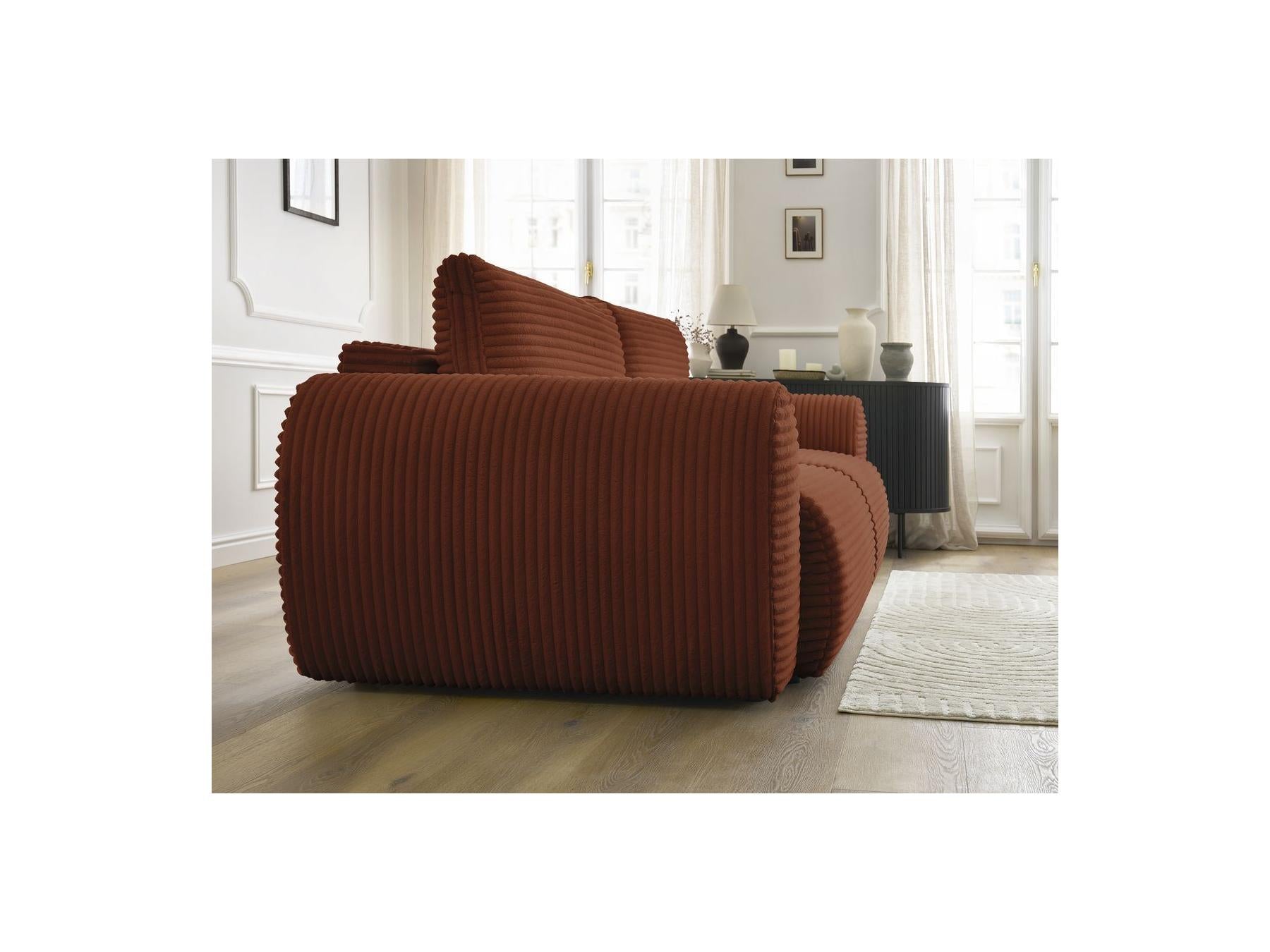 Lucien - Straight Sofa Bed with Storage Compartment - Soft Wide-Rib Corduroy